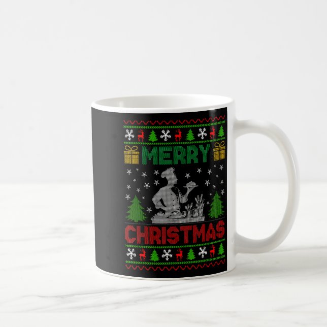 Taza De Café Ugly Sweater Christmas Tree Chef Cooking Job Pride (Derecha)