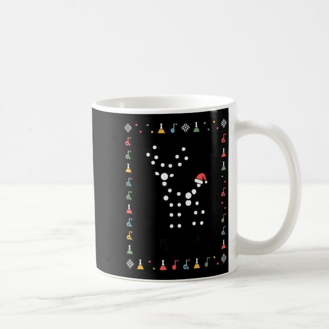 Taza De Café Ugly Sweater Science Christmas Chemistry Teacher M (Derecha)
