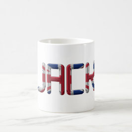 Taza De Café UK Flag Name Union Jack Typography