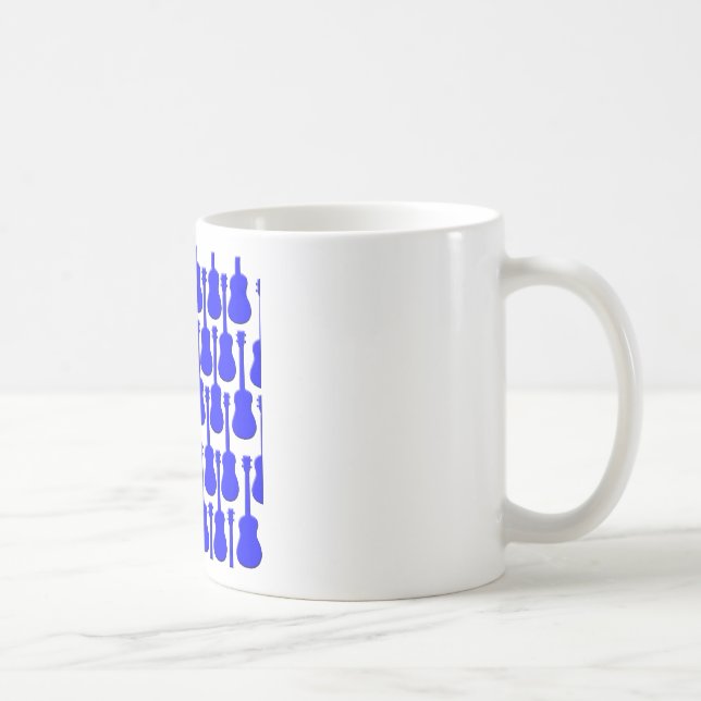 Taza De Café Ukeleles Azules (Derecha)