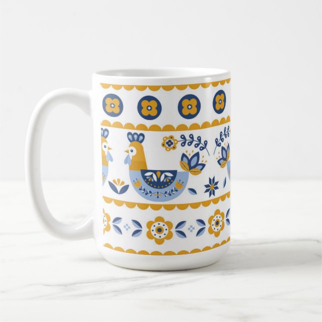 Taza De Café Ukrainian ornament (Izquierda)