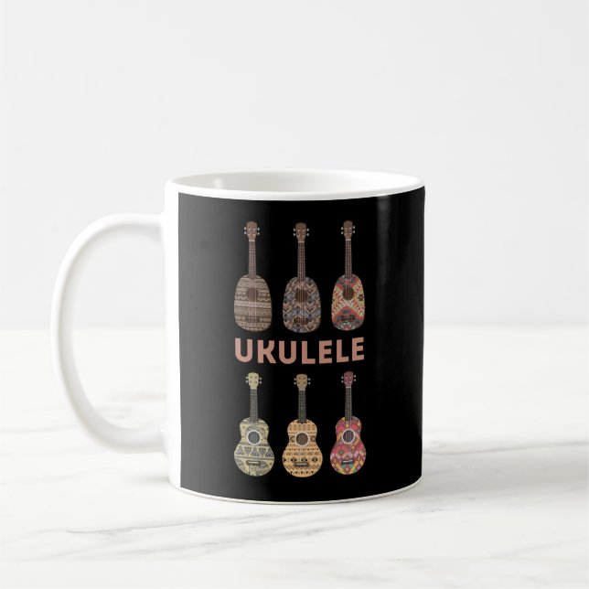Taza De Café Ukulele hawaiano tipo de instrumentos musicales (Izquierda)