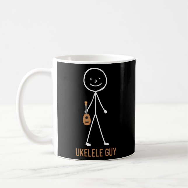 Taza De Café Ukulele hawaiano Uke Ukulele Guy (Izquierda)