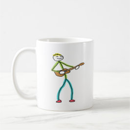 Taza De Café Ukulele Playing Stickman