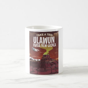 Taza De Café Ulawun Papúa Nueva Guinea poster personalizado vin