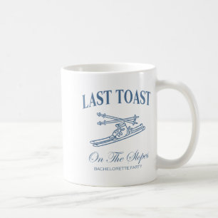 Taza De Café Último brindis en las laderas soltero esquí boda