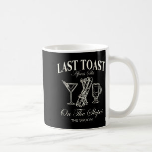 Taza De Café Último brindis en las pistas soltero esquí boda