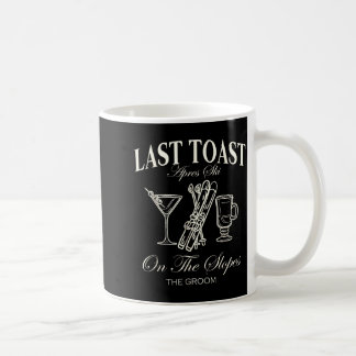 Taza De Café Último brindis en las pistas soltero esquí boda