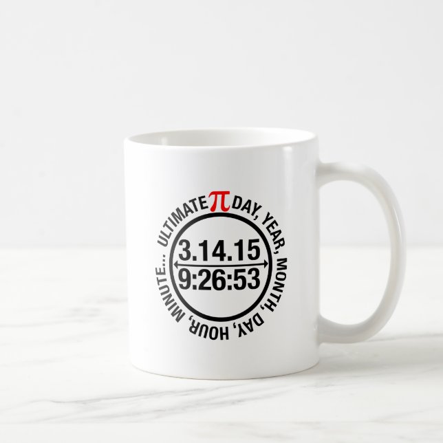 Taza De Café Último día 2015 del pi (Derecha)