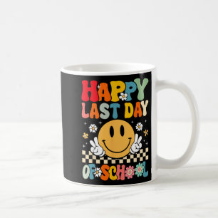 Taza De Café Último día de colegio sonrisa cara genial maestro 