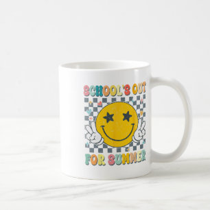 Taza De Café Último Día De Colegios De Retro En Verano