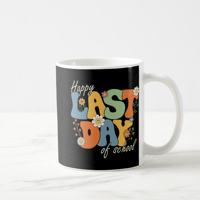 Taza De Café Último día de escuela estudiante maestro  (Derecha)