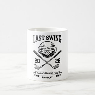 Taza De Café Último swing antes de la camisa del anillo diverti
