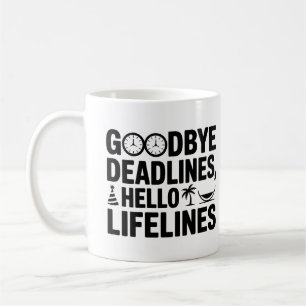 Taza De Café Últimos plazos de despedida Hola a Lifelines Mug -
