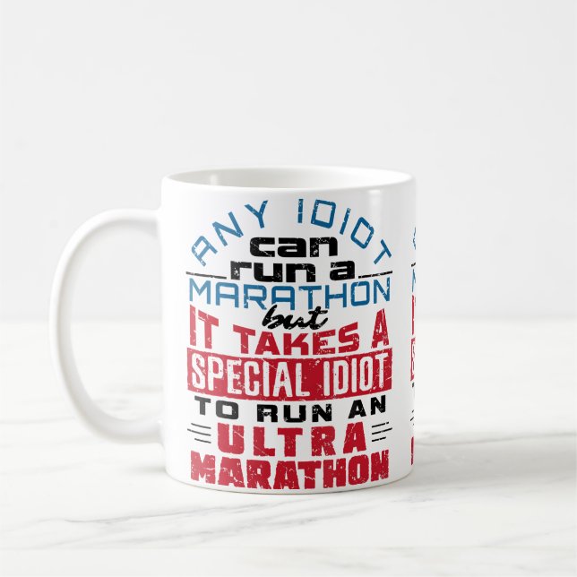 Taza De Café Ultra Marathon Runner Ultramarathon Running Funny  (Izquierda)