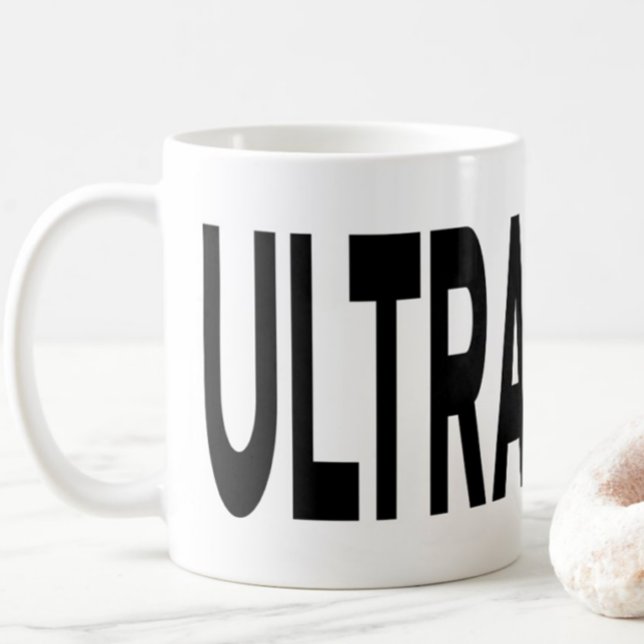 Taza De Café ULTRASOUND Black Typography (Subido por el creador)