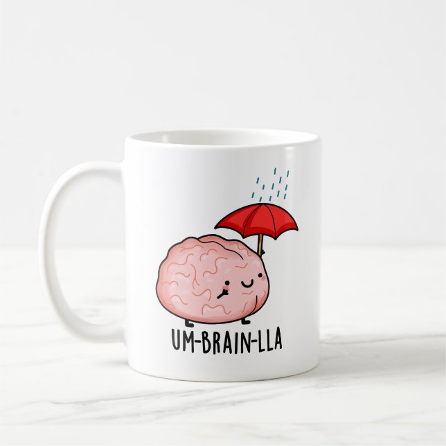 Taza De Café Um-brain-lla Funny Brain Puns (Izquierda)