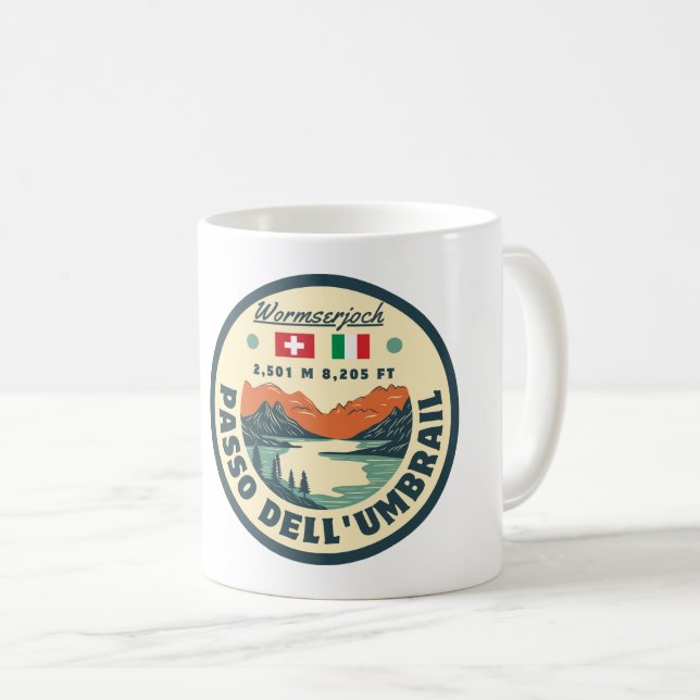 Taza De Café  Umbrail pass Italy–Switzerland border alps (Anverso derecho)