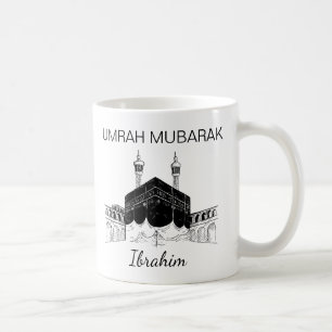 Taza De Café Umrah Mubarak Hajj Mubarak Kaabah Nombre Mug