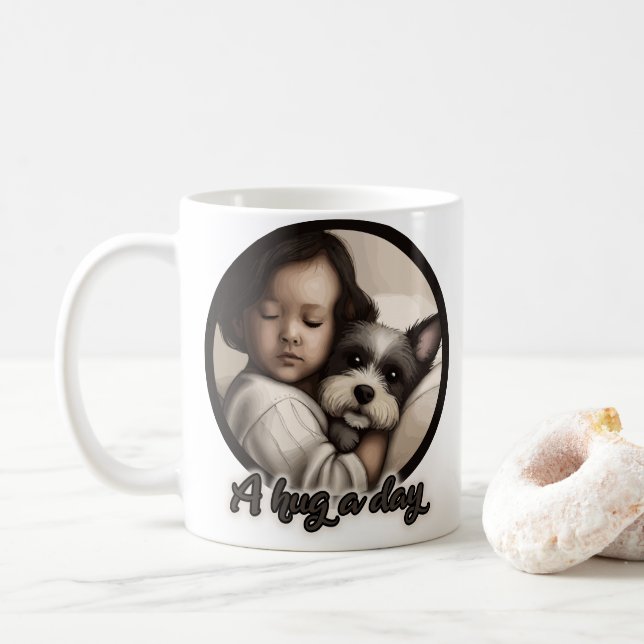Taza De Café Un abrazo al día (Con donut)
