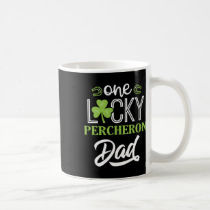Taza De Café Un afortunado Percheron Horse Dad Irseback Ridi
