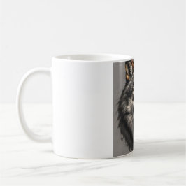 Taza De Café Un agresivo diseño de Mug de lobo