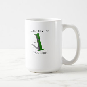 Taza De Café Un Agujero En Una Bola De Golf
