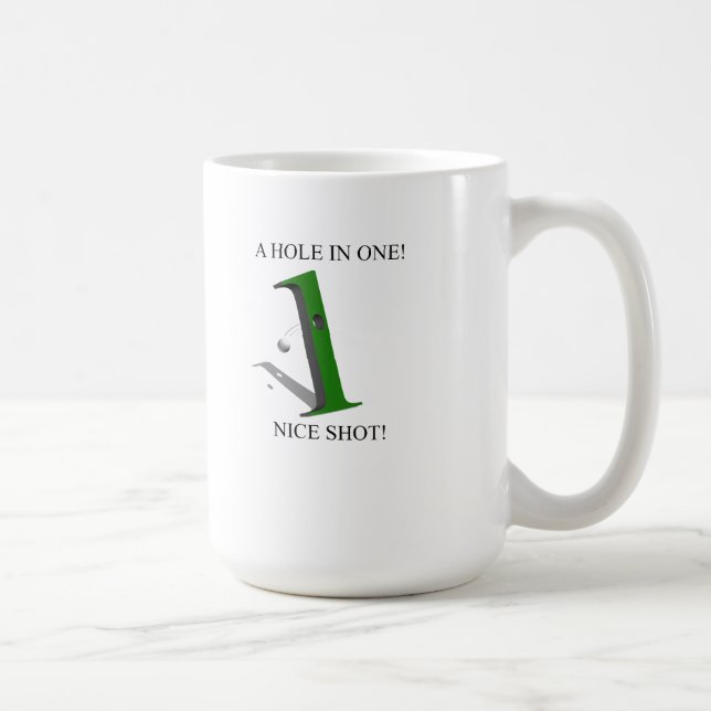 Taza De Café Un Agujero En Una Bola De Golf (Derecha)