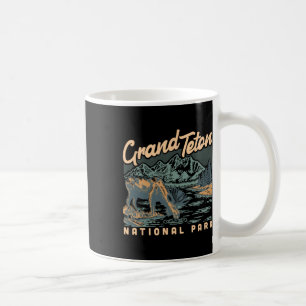 Taza De Café Un alce en el Parque Nacional Grand Teton Vintage 