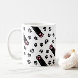 Taza De Café Un amante de las huellas de los Mascotas