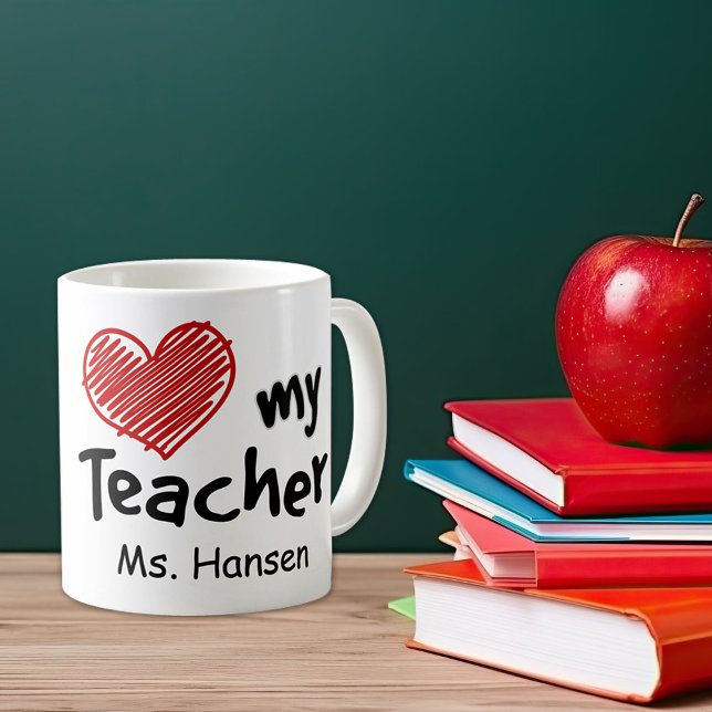 Taza De Café Un amor muy especial a mi profesor (Celebrate Teachers! Remind them how much we appreciate their support and dedication. )