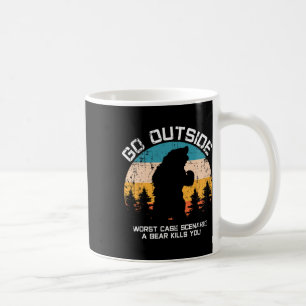 Taza De Café Un animal gracioso sale a comer por el oso