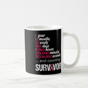Taza De Café Un año de sobreviviente de un regalo de sensibiliz