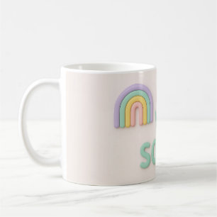 Taza De Café Un año sobrio regalo de sobriedad LGBT arcoíris
