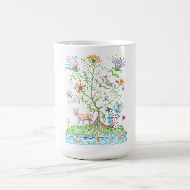 Taza De Café Un árbol de la vida (Centro)