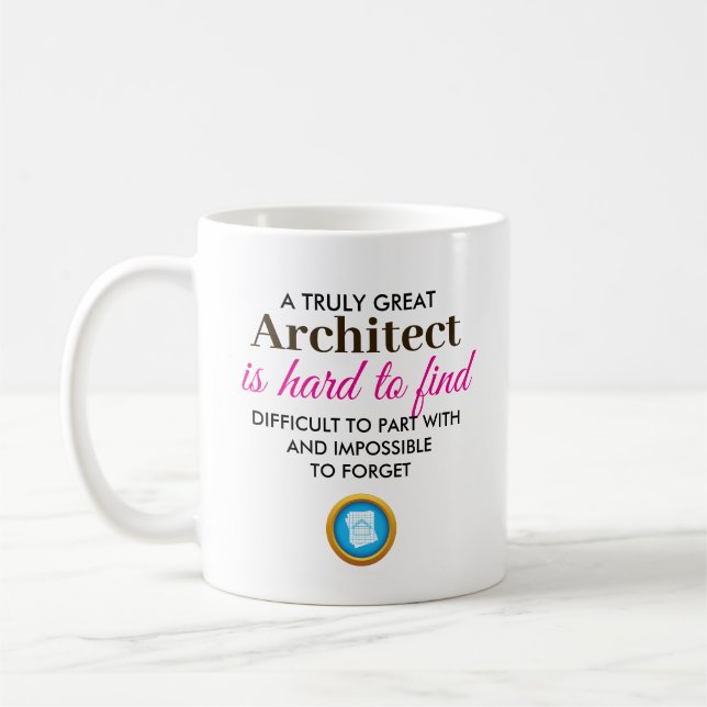 Taza De Café Un arquitecto verdaderamente grande – Nombre perso (Izquierda)