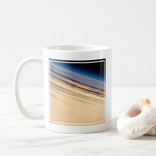 Taza De Café Un Atardecer Orbital En La Costa De Baja Californi