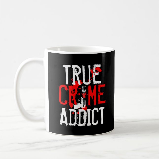 Taza De Café Un auténtico adicto al crimen anuncia un regalo gr (Izquierda)