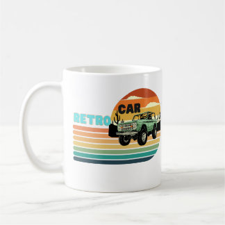 Taza De Café Un auto grande retro