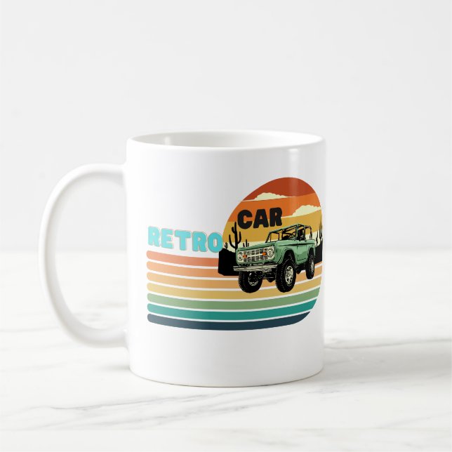 Taza De Café Un auto grande retro (Izquierda)
