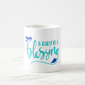 Taza De Café Un bebé es una bendición - azul