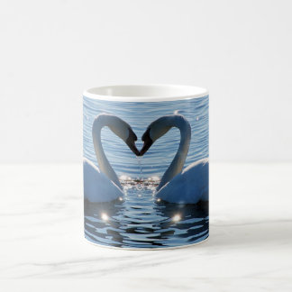 Taza De Café Un beso del corazón del cisne, reflexiones del