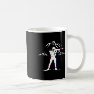 Taza De Café Un biatleta con rifle y esquís de cross-country Mo