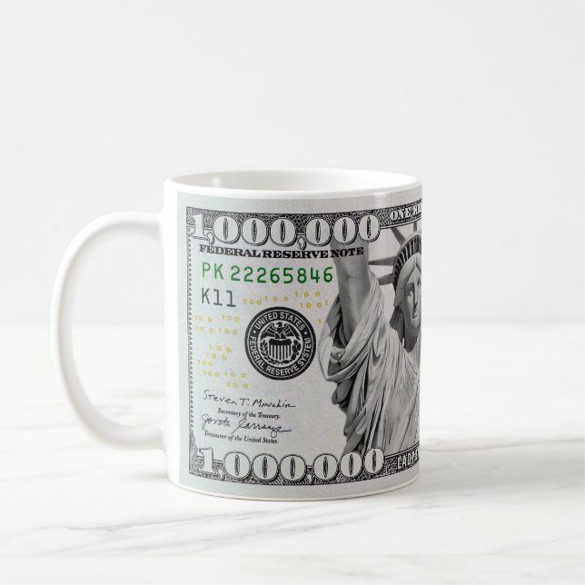 Taza De Café Un billete de un millón de dólares (Izquierda)