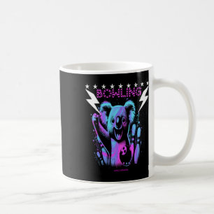 Taza De Café Un boliche de oso de Koala en Guay con un relámpag