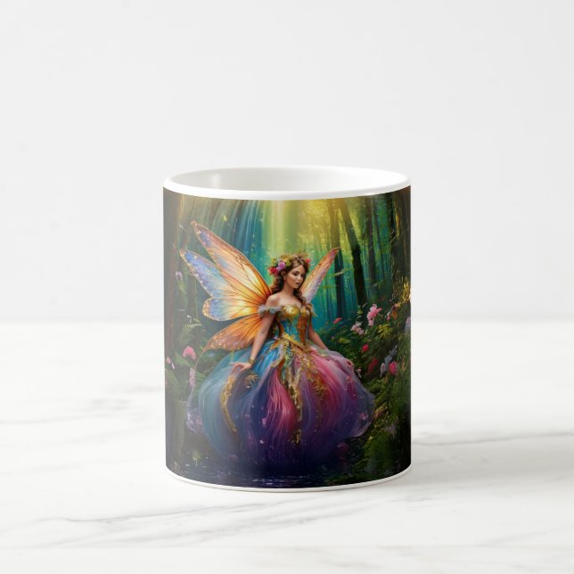 Taza De Café Un bosque mágico encantado de hadas (Centro)