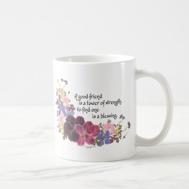 Taza De Café Un buen amigo es una bendición (Derecha)