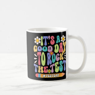 Taza De Café Un Buen Día Para Romper El Motivo De Prueba Groovy