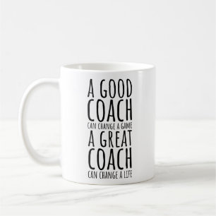 Taza De Café Un buen entrenador puede cambiar un juego un gran 