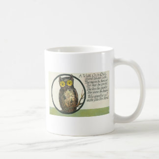 Taza De Café un búho viejo sabio